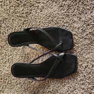 Black Leather sandals
